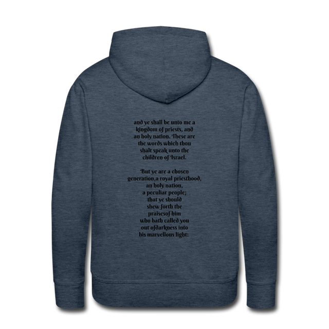 Men’s Premium Hoodie - heather denim
