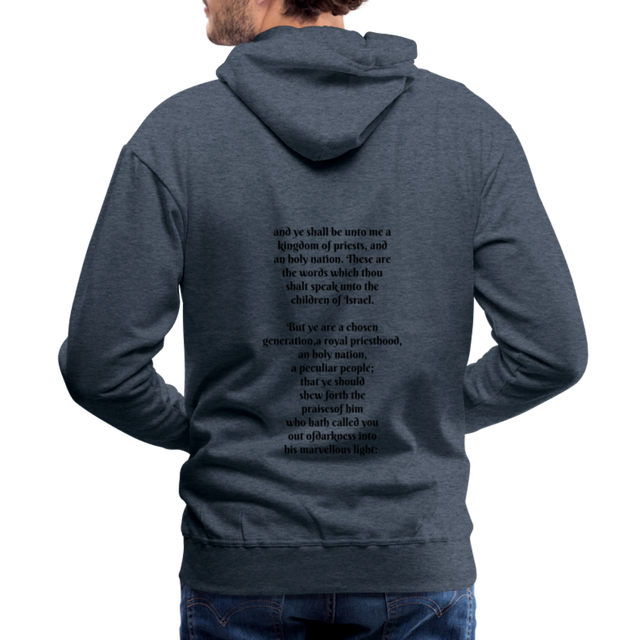 Men’s Premium Hoodie - heather denim