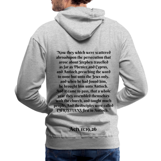 Men’s Premium Hoodie - heather grey