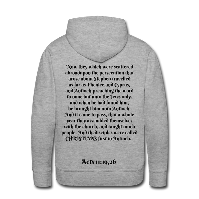 Men’s Premium Hoodie - heather grey